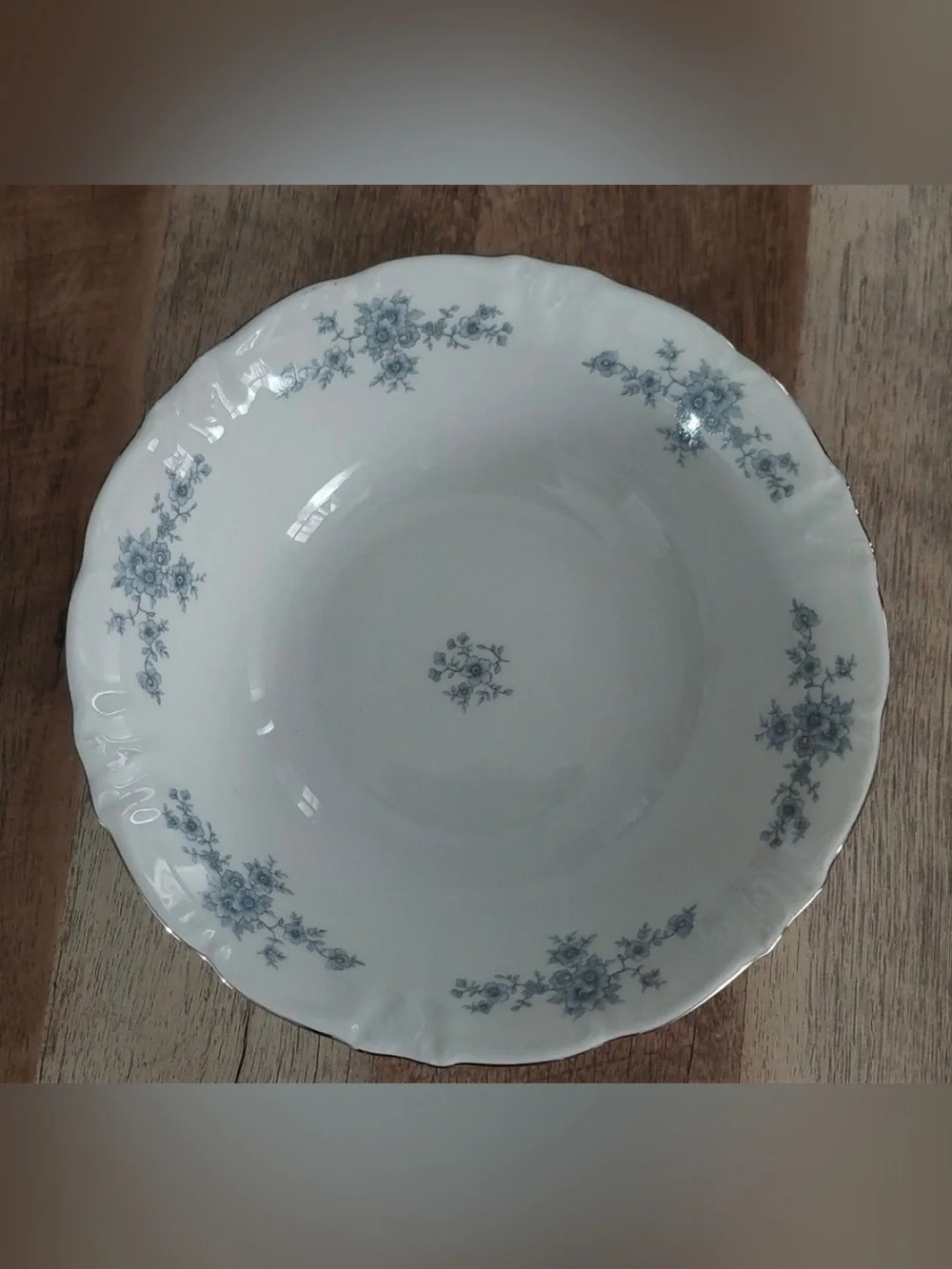 Johann Haviland Bavaria Blue Garland Serving Bowl 9.5